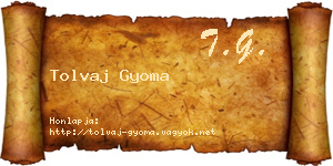 Tolvaj Gyoma névjegykártya
